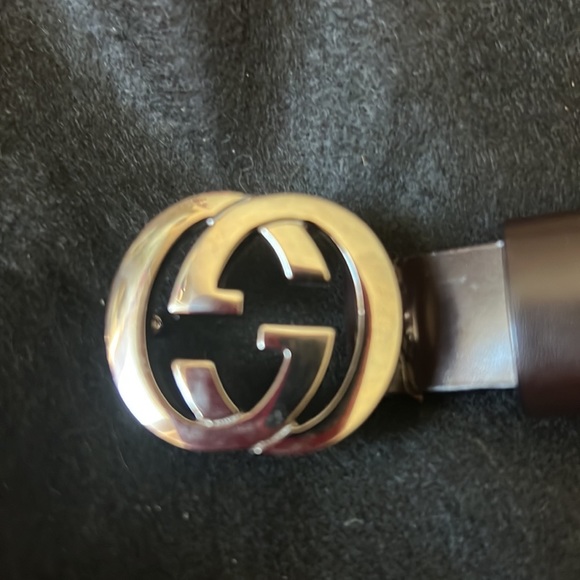 Gucci GG silver hardware brown leather 70 CM - Picture 6 of 8